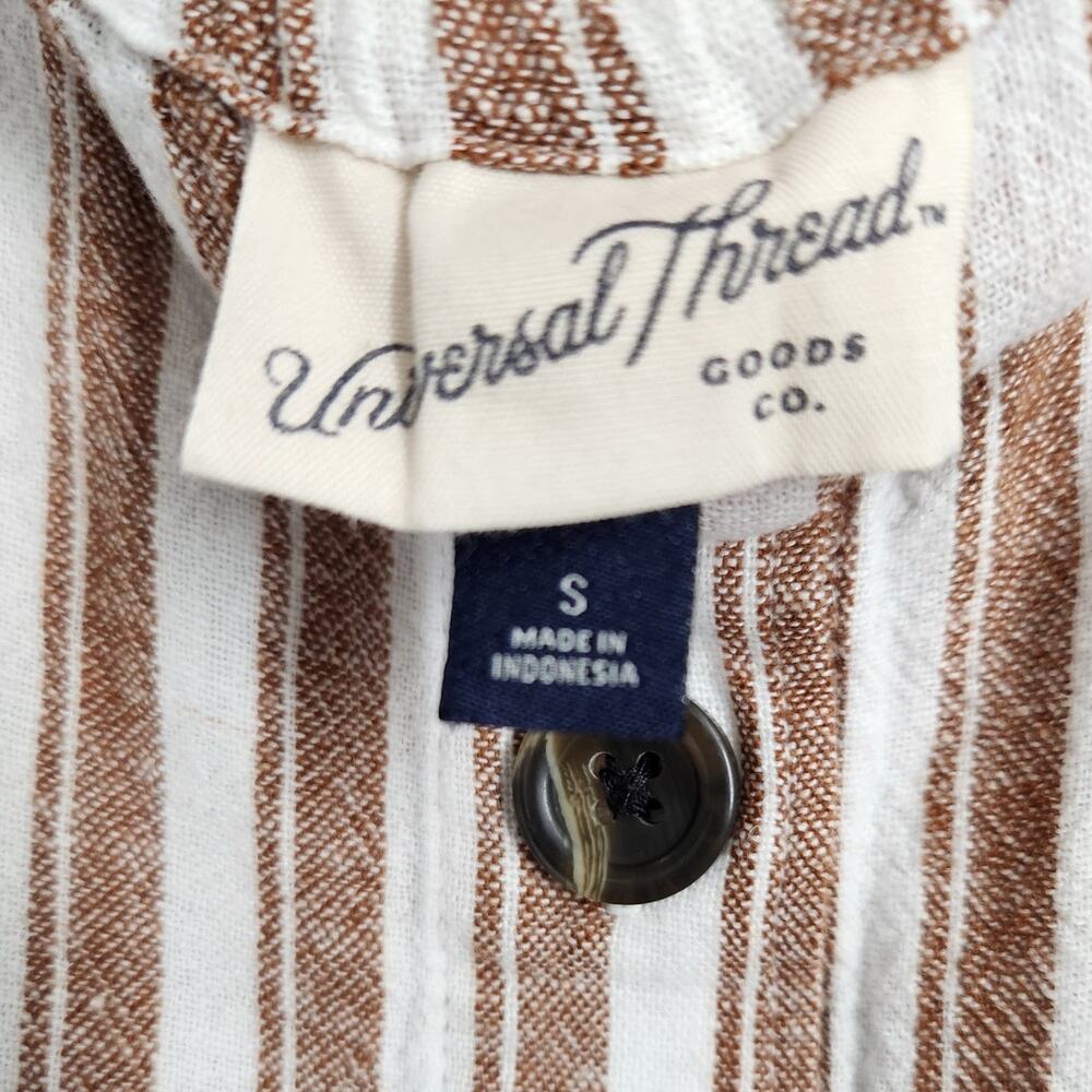 Universal Thread Vertical Striped Linen Blend Jum… - image 3